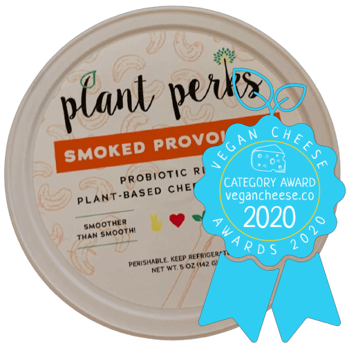 plant perks smoked provolone vegan cheese awards 2020