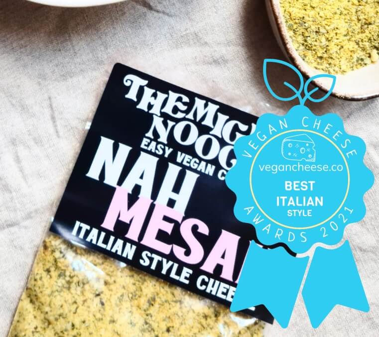 the mighty nooch nahmesan italian style vegan cheese best italian style awards 2021
