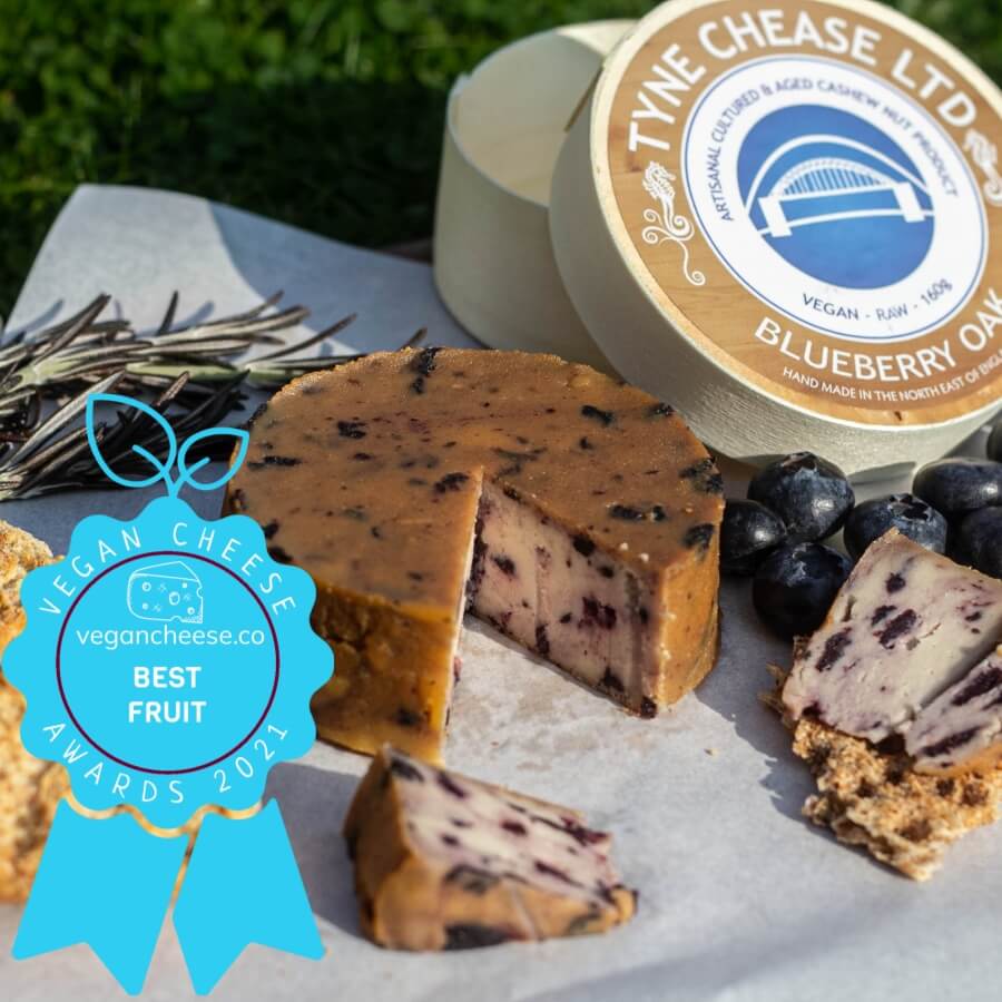 tyne chease blueberry oak best fruit vegan cheese awards 2021