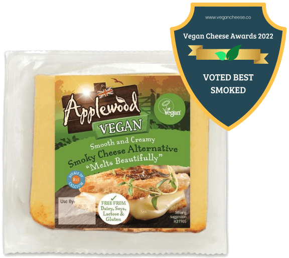 applewood smoky best smoked vegan cheese 2022 awards badge