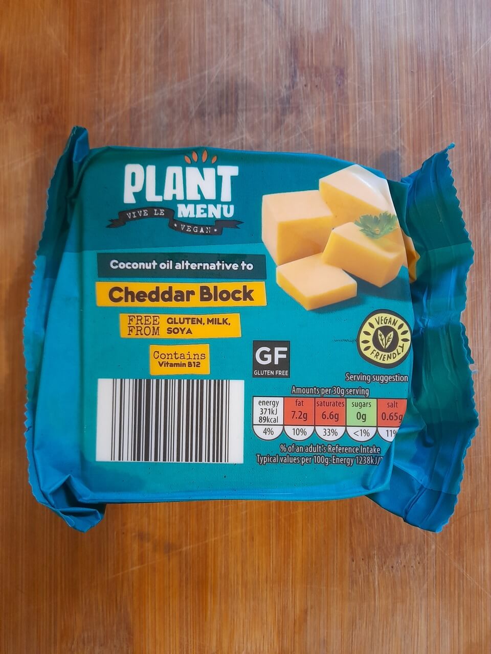 aldi plant menu cheddar block vegan cheese