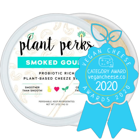 plant perks smoked gouda vegan cheese awards 2020