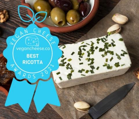 diva organic chive tofu ricotta best vegan cheese awards 2021