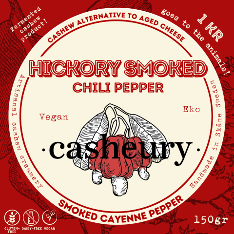 Casheury Smoked Cayenne Pepper Vegan Cheese