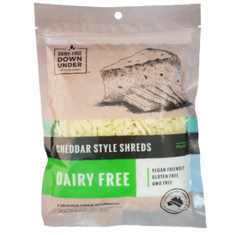 Dairy-Free Down Under Cheddar Style Shreds Vegan Cheese