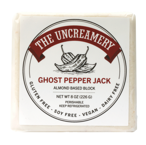 The Uncreamery Ghost Pepper Jack Block Vegan Cheese