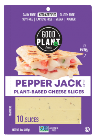 Good Planet Foods Plant Based Pepper Jack Cheese Slices