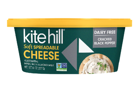 Kite Hill Cracked Black Pepper Soft Spreadable Cheese