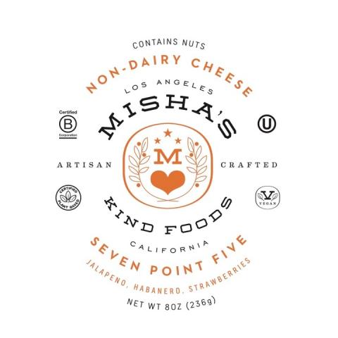 Misha's Kind Foods Seven Point Five Vegan Cheese