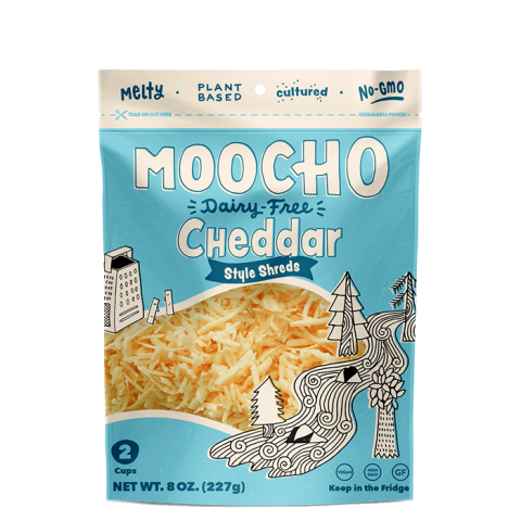 Moocho Cheddar Style Vegan Cheese Shreds