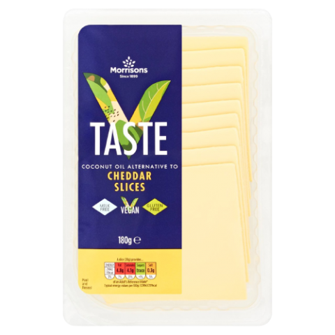 Morrisons Taste Free From Vegan Cheddar Cheese Slices