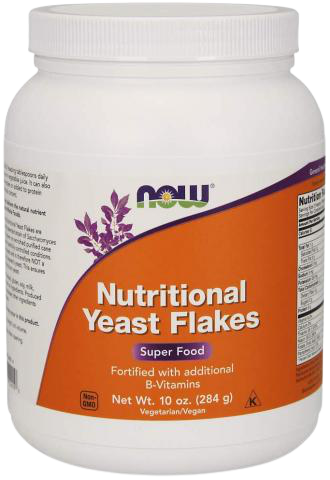 NOW Supplements Nutritional Yeast Flakes Fortified with Additional B-Vitamins