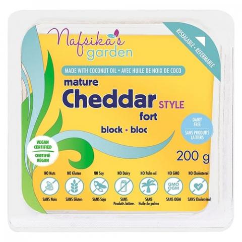 Nafsika's Garden Mature Cheddar Block Vegan Cheese