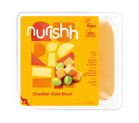 Nurishh Cheddar Vegan Cheese Block