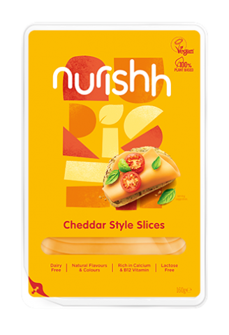 Nurishh Cheddar Style Vegan Cheese Slices