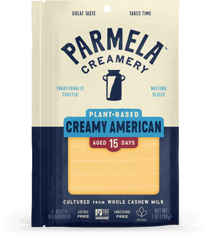 Parmela creamery Creamy American Vegan Cheese