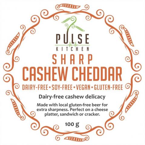 Pulse Kitchen Sharp Cashew Cheddar Vegan Cheese