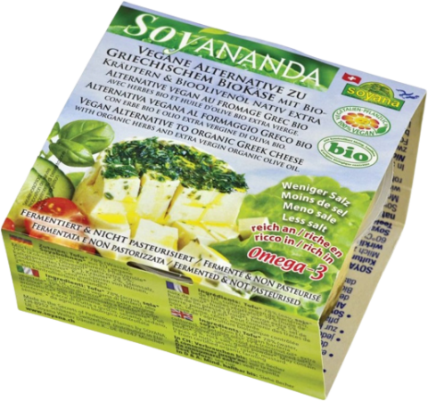 Soyananda Organic Greek Cheese Alternative Herbs & Olive Oil