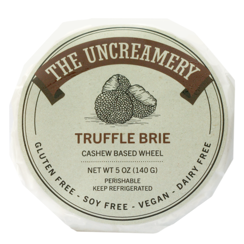 The Uncreamery Truffle Brie Wheel Vegan Cheese