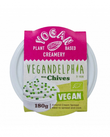 Yogan Creamery Vegandelphia with Chives Vegan Cream Cheese
