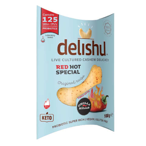Delishu Red Hot Special Cultured Cashew Cheese