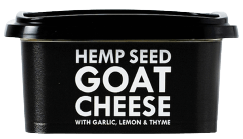 Grounded Hemp Seed Goats Cheese