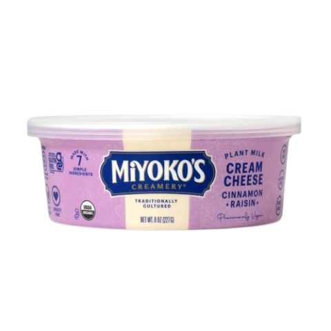 Miyoko's Cinnamon Raisin Vegan Cheese Spread