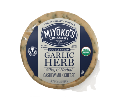 Miyoko's Garlic Herb Vegan Cheese Wheel