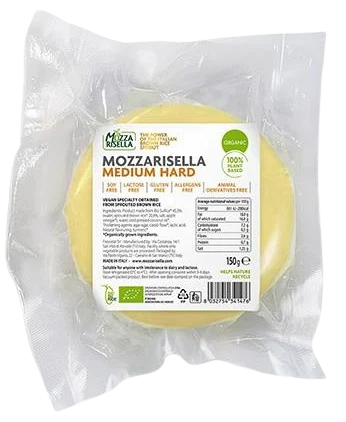 MozzaRisella Medium Hard Vegan Cheese Block
