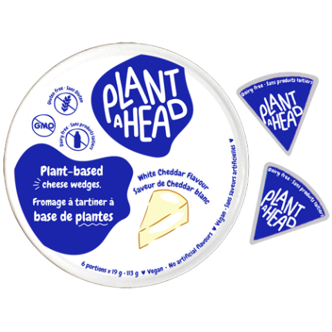 Plant Ahead White Cheddar Plant-Based Cheese Wedges