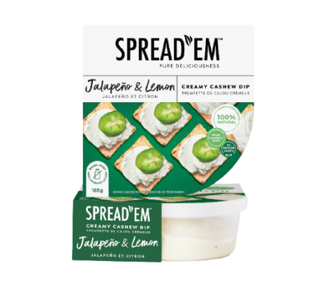 Spread Em Kitchen Jalapeño & Lemon Cashew Cream Cheeze