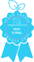 Vegan Cheese Awards Badge Best Floral 2021