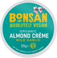 Bonsan Organic Almond Wild Garlic Vegan Cream Cheese Spread
