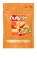 Nurishh Cheddar & Mozzarella Style Grated Vegan Cheese