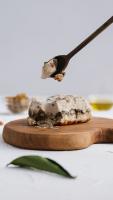 Oh Cheeses That's Good 3- layer Chevre Terrine with Tapenade