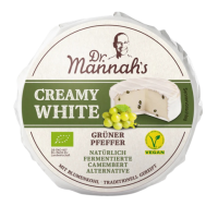 Dr Mannah's Creamy White Grüner Pfeffer Vegane Käse-Alternative