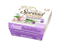 Good Carma Garlic and Chive Vegan Mature Cheddar Spread Sensation 
