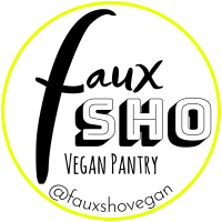 faux sho vegan pantry logo